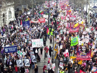 A view of a section of the march